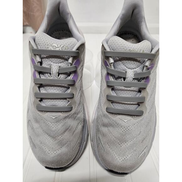 HOKA one one Shoes Womens 7.5D Arahi Athletic low sneakers gray and purple - Picture 2 of 9